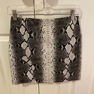 Goldie Snakeskin Skirt